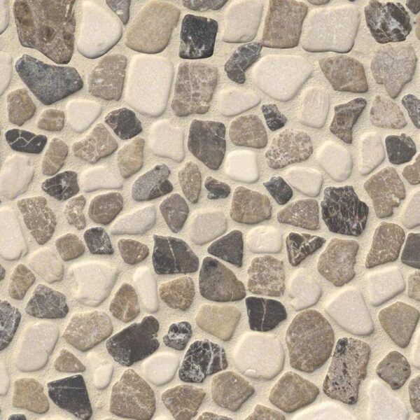 MIX MARBLE PEBBLES MESH BACKED